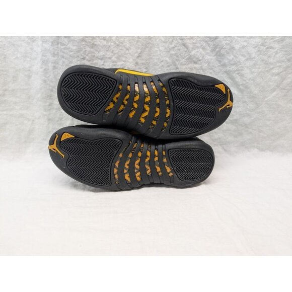 Air Jordan 12 RETRO men's size 8 Black / Taxi yellow sneakers with box - Picture 8 of 8